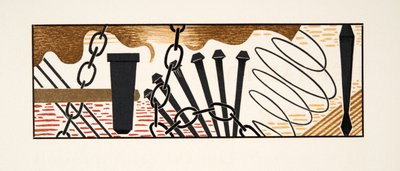 Ilustracja graficzna z Prométhée Enchaîné autorstwa Ajschylosa, wyd. 1941 (druk szablonowy) autorstwa Francois Louis Schmied