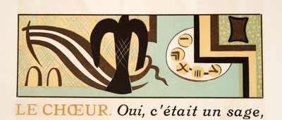 Ilustracja graficzna z Prométhée Enchaîné autorstwa Ajschylosa, wyd. 1941 (druk szablonowy) autorstwa Francois Louis Schmied