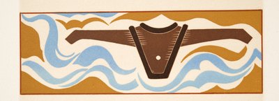 Ilustracja graficzna z Prometheus Enchained by Ajschylos, wyd. 1941 (druk szablonowy) autorstwa Francois Louis Schmied