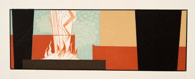 Ilustracja graficzna z Prometheus Enchained by Ajschylos, wyd. 1941 (druk szablonowy) autorstwa Francois Louis Schmied