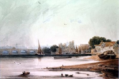 Pałac Lambeth i Most Westminsterski autorstwa Francois Louis Thomas Francia