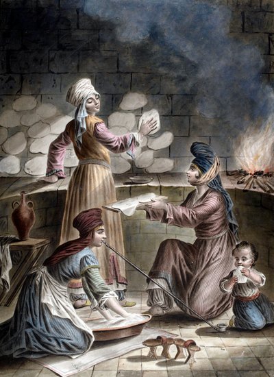 Turczynki pieką chleb - Turczynki pieką chleb - Francois Marie Rosset (1752-1824) autorstwa Francois Marie Rosset