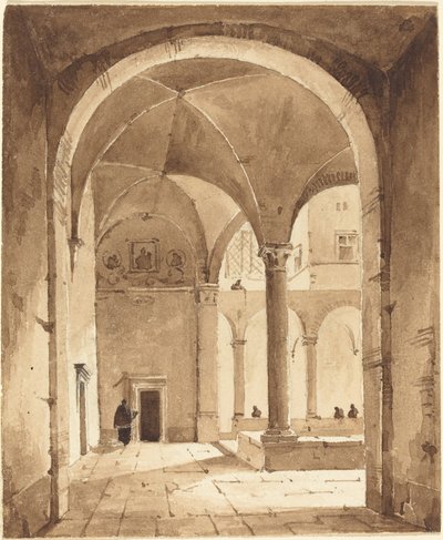 Klasztor autorstwa Francois Marius Granet