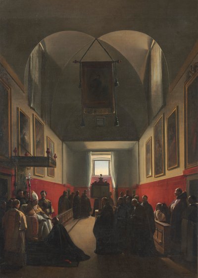Hołd dla biskupa, 1839. autorstwa Francois Marius Granet