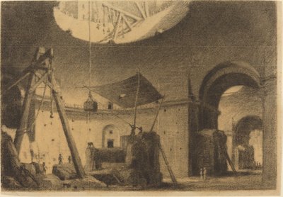 Naprawa kopuły autorstwa Francois Marius Granet