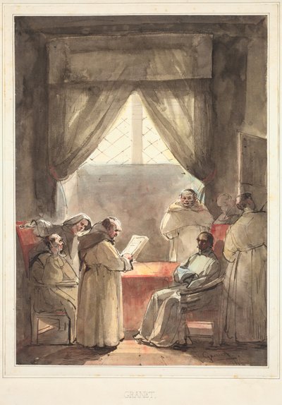 Mnisi autorstwa Francois Marius Granet