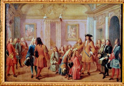 Utworzenie Orderu Świętego Ludwika przez króla Ludwika XIV, 5 maja 1693 (malarstwo autorstwa Francois Marot