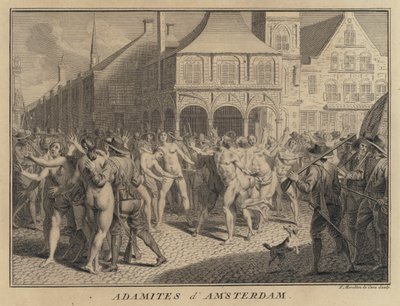 Adamici na ulicach Amsterdamu, Holandia autorstwa Francois Morellon la Cave