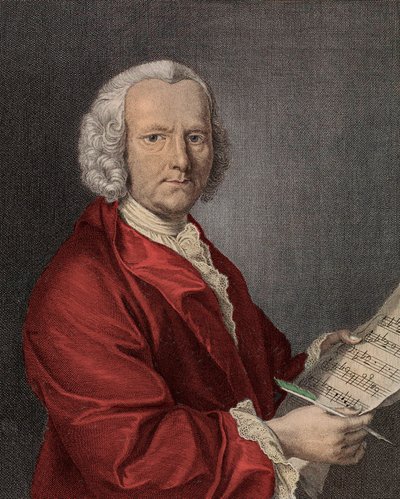 Portret Willema autorstwa Fescha (1687-1761) grawerowanie Francois La Cave autorstwa Francois Morellon la Cave