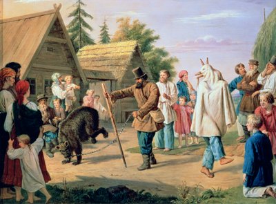 Bufony w wiosce autorstwa Francois Nicholas Riss