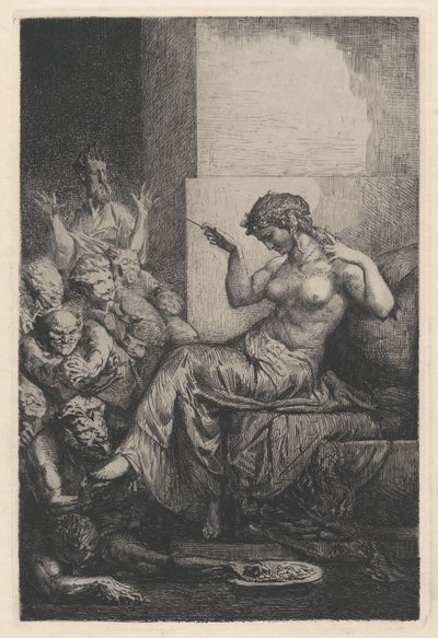 Alegoria, XIX wiek. autorstwa Francois Nicolas Chifflart