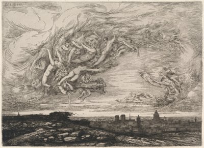 Cholera w Paryżu autorstwa Francois Nicolas Chifflart