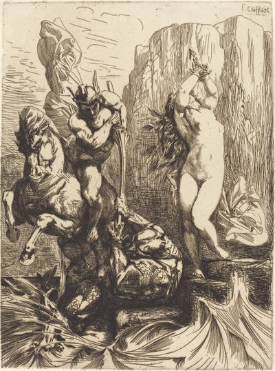 Perseusz i Andromeda autorstwa Francois Nicolas Chifflart