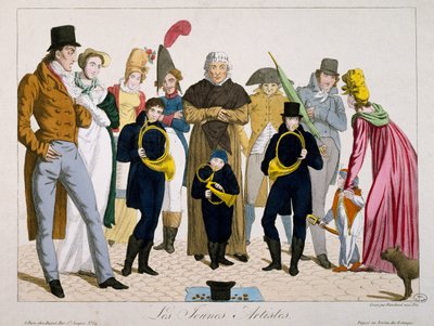 Młodzi artyści, grafika, Francja autorstwa Francois Nicolas Martinet