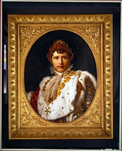 Portret Napoleona, bez daty (olej na płótnie, owal) autorstwa Francois Pascal Simon Baron Gerard