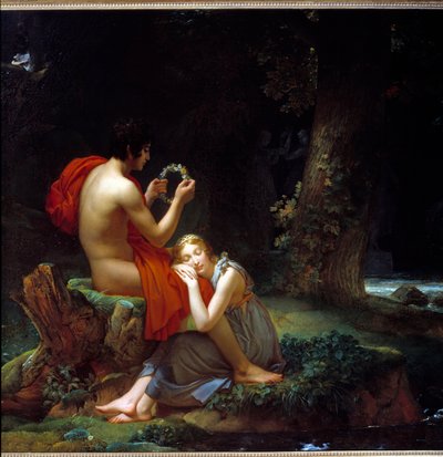 Daphne i Chloe. Obraz Franకోois Gerrarda (10-6) autorstwa Baron François Pascal Simon Gérard