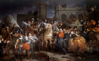 Wejście Henryka IV (1553-1610) w Paryżu, 22 marca 1594. Obraz Francois Gerard (1770-1837) autorstwa Baron François Pascal Simon Gérard