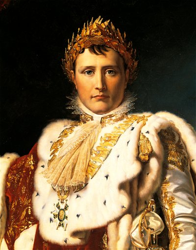 Napoleon Bonaparte w szatach cesarskich – Francois Baron Gerard (1770-1837) ok. 1805 autorstwa Baron François Pascal Simon Gérard
