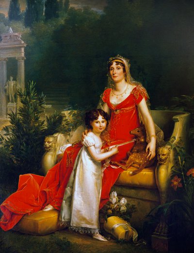 Portret Marii Anny Bonaparte, znanej jako Elisa Baciocchi (Ajaccio 1777-Trieste autorstwa Baron François Pascal Simon Gérard