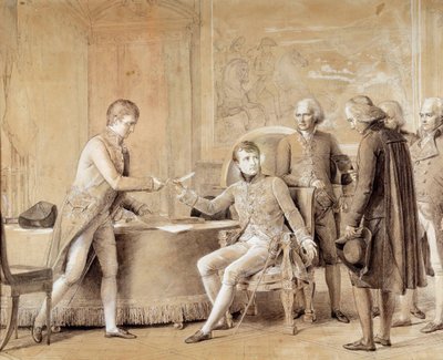 Podpisanie konkordatu między Francją a Saint Siege przez Pierwszego Konsula w dniu 15 lipca autorstwa Baron François Pascal Simon Gérard