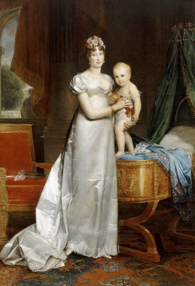 Cesarzowa Marie-Louise z królem Rzymu autorstwa Francois Pascal Simon Gerard