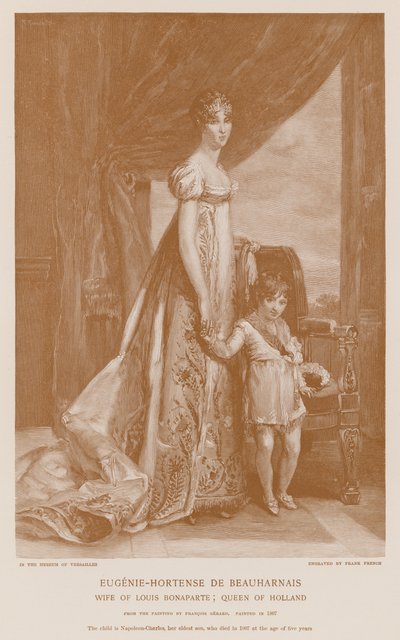Eugene-Hortense de Beauharnais i Napoleon-Charles autorstwa Francois Pascal Simon Gerard