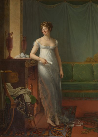 Madame Charles Maurice de Talleyrand Périgord 1761-1835, ca. 1804. autorstwa Francois Pascal Simon Gerard