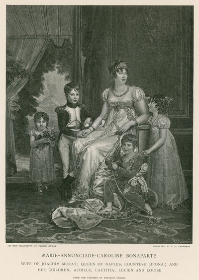 Marie-Anunciade-Caroline Bonaparte autorstwa Francois Pascal Simon Gerard