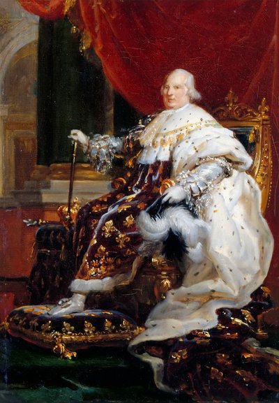 Portret Ludwika XVIII 1755-1824 autorstwa Francois Pascal Simon Gerard