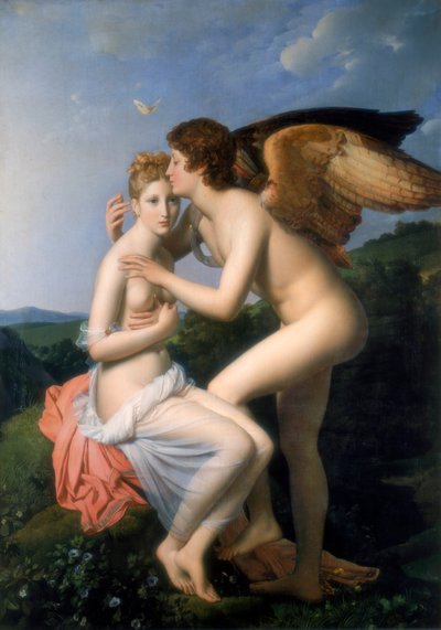 Psyche otrzymująca pierwszy pocałunek Kupidyna, 1798 autorstwa Francois Pascal Simon Gerard