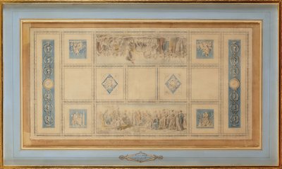 Gabinet do malowanego sufitu biblioteki w Konserwatorium, 1812 autorstwa Francois Pascal Simon Gerard