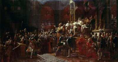 Koronacja Karola X we Francji w Reims, 29 maja 1825 r autorstwa Francois Pascal Simon Gerard