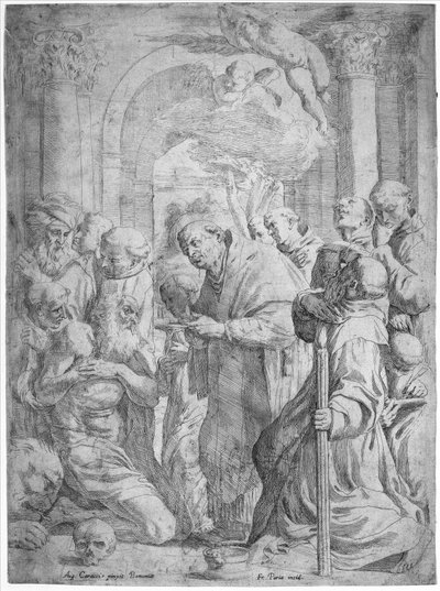 Ostatnia Komunia św. Hieronima, 1584-1650. autorstwa Francois Perrier