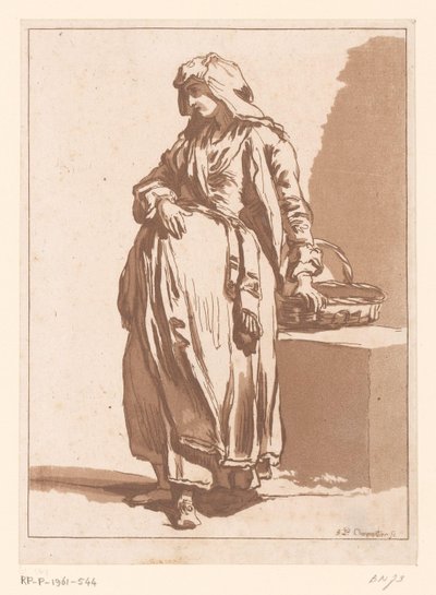 Rolnik z koszem autorstwa Francois Philippe Charpentier