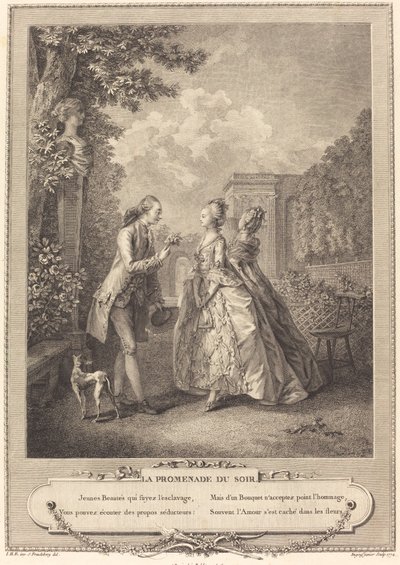 Wieczorny spacer autorstwa Francois Robert Ingouf after Sigmund Freudenberger