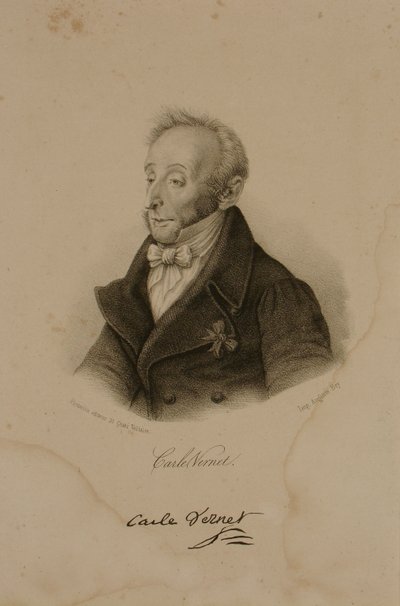 Antoine Charles Horace Vernet, znany jako Carle Vernet (1758-1836) autorstwa Francois Seraphin Delpech