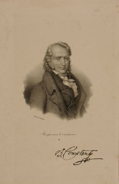 Henri Benjamin Constant de Rebecque (1767-1830) autorstwa Francois Seraphin Delpech