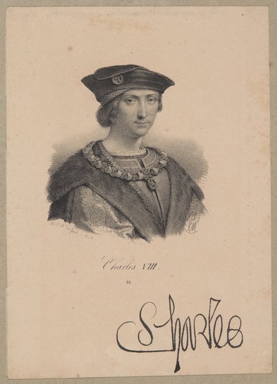 Karol VIII (1470 Amboise - 1498 Amboise) – król Francji od 1483 z dynastii Walezjuszów autorstwa Francois Seraphin Delpech