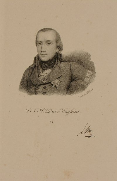 Louis Antoine Henri de Bourbon (1772-1804) Książę Enghien w mundurze Conde autorstwa Francois Seraphin Delpech