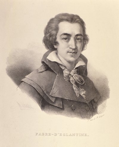 Portret Fabre dEglantine (1750-94), 1825 autorstwa Francois Seraphin Delpech