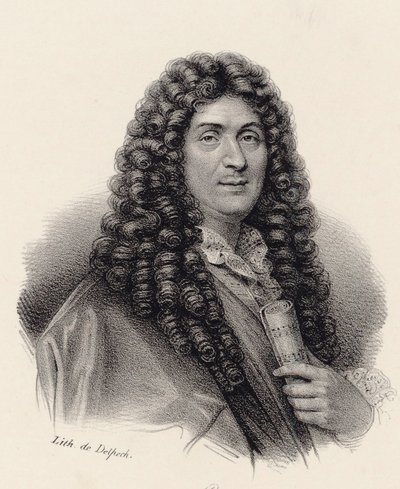 Portret kompozytora Jean-Baptiste Lully 1632-1687. autorstwa Francois Seraphin Delpech