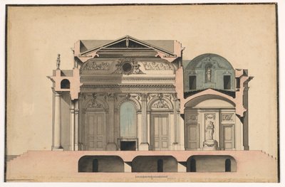 Sekcja willi autorstwa Francois Soufflot, called Le Romain