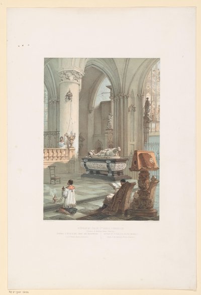 Wnętrze Sint-Michiel-en-Sint-Goedelekathedraal w Brukseli z grobowcem Ernsta van Oosternijka Wnętrze kościoła św. Gudule w Brukseli (Grobowiec arcyksięcia Ernesta d