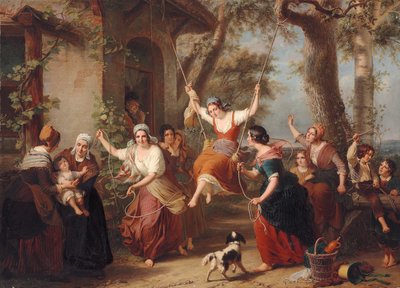 Huśtawka, 1848 autorstwa Francois Verheyden