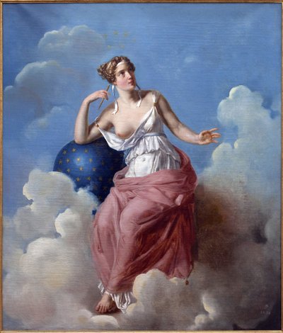 Astronomia. Obraz Francois Vincenta Latila (1796-1890), olej na płótnie autorstwa Francois Vincent Mathieu Latil