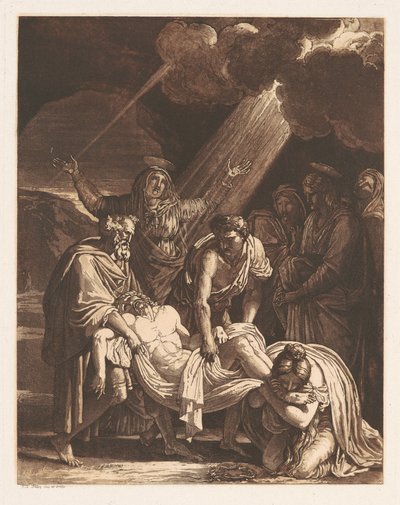 Chrystus zaniesiony do grobu autorstwa Francois Xavier Fabre