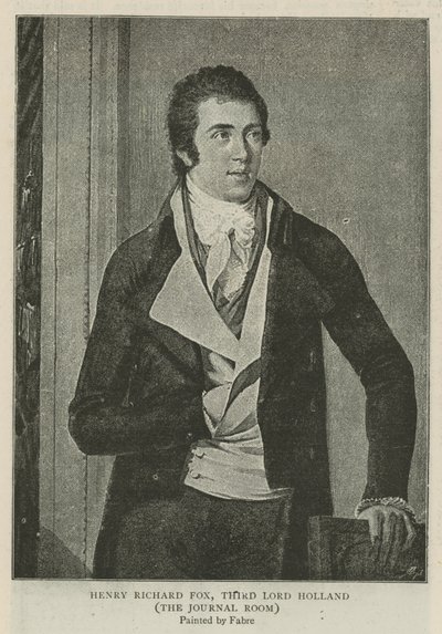 Henry Richard Fox, trzeci Lord Holland autorstwa Francois Xavier Fabre