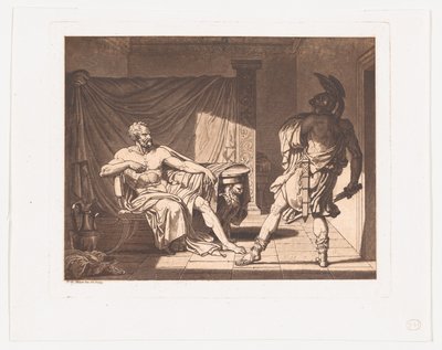 Marius w Minturnae, ca. 1796-1800. autorstwa Francois Xavier Fabre