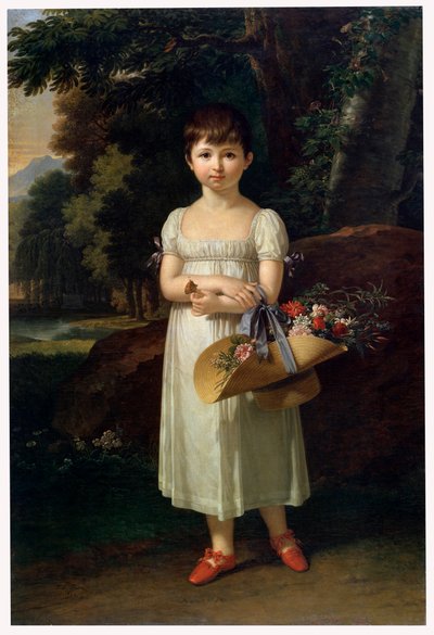 Portret Amelii Ogińskiej, koniec XVIII lub początek XIX wieku autorstwa Francois Xavier Fabre