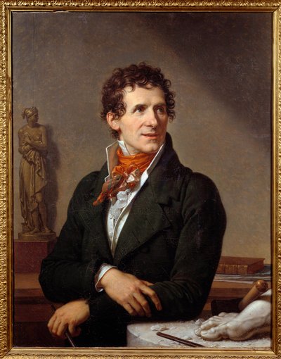 Portret rzeźbiarza Antonio Canovy (1757-1822) Obraz Xaviera Fabre (1766-1837) 1812 wym. 0,91x0,7 m Montpellier, musee Fabre - Portret włoskiego rzeźbiarza Antonio Canovy (1757-1822). Obraz Francois Xavier Fabre (1766-1837) autorstwa Francois Xavier Fabre